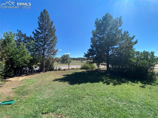 a view of a pathway with a yard