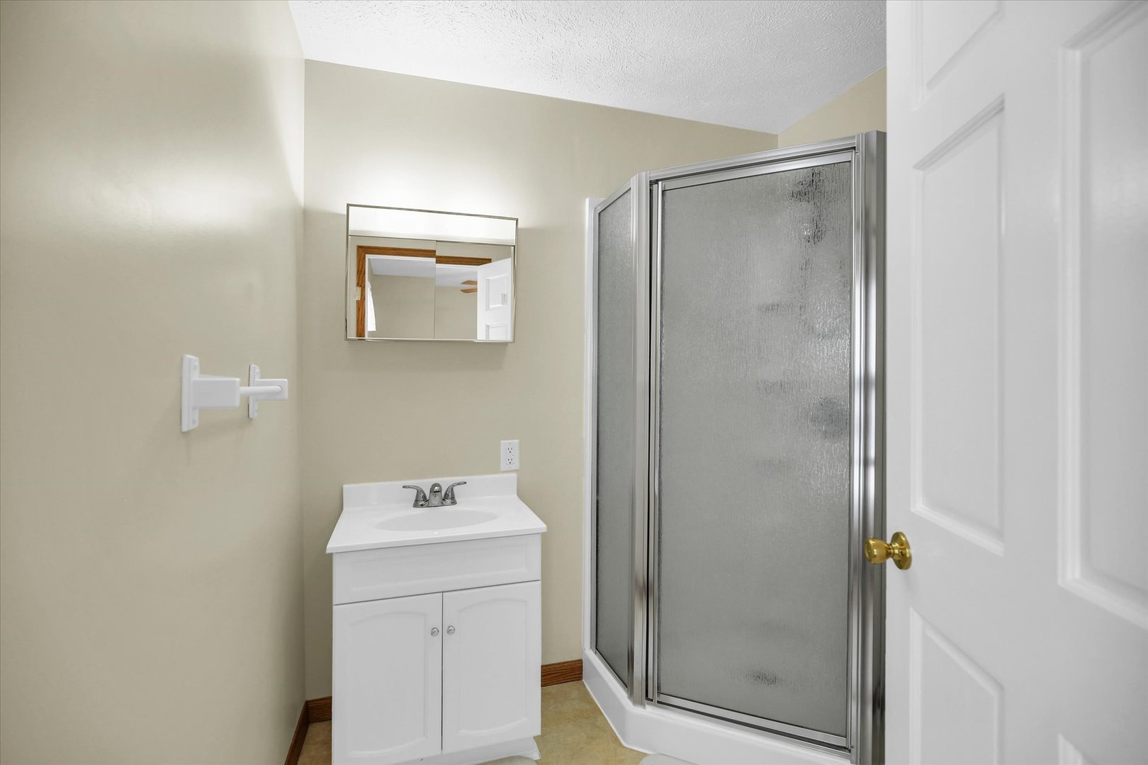 221 East 5th Avenue Rankin, IL 60960 - Photo 20 of 44 a bathroom with a shower sink and mirror
