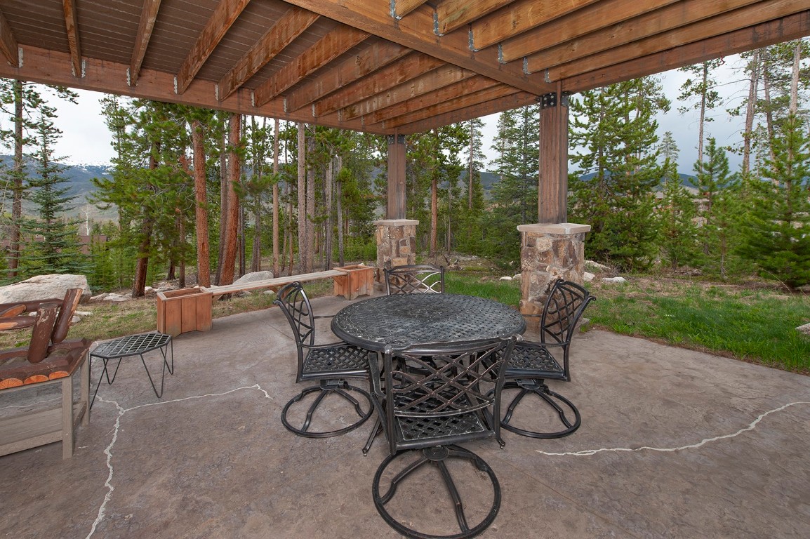 724 Willowbrook Road Silverthorne, CO 80498 - Photo 28 of 30 a view of an outdoor sitting area with furniture and backyard