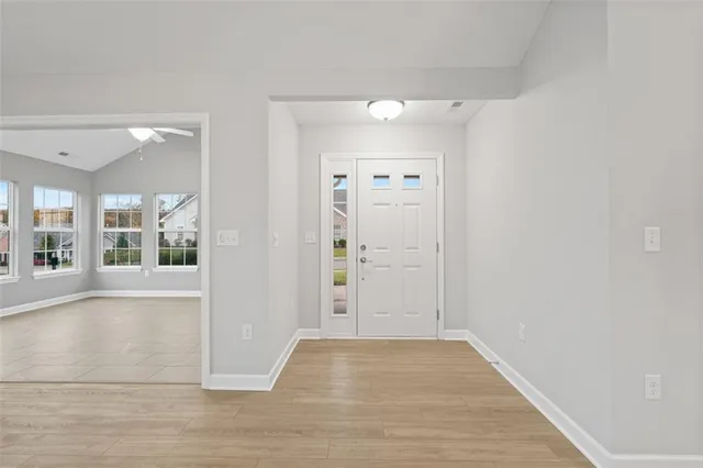 wooden floor in an empty room