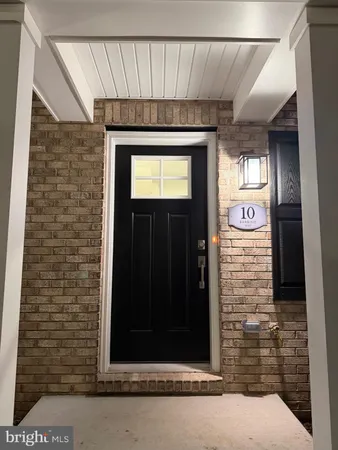 a view of entryway door