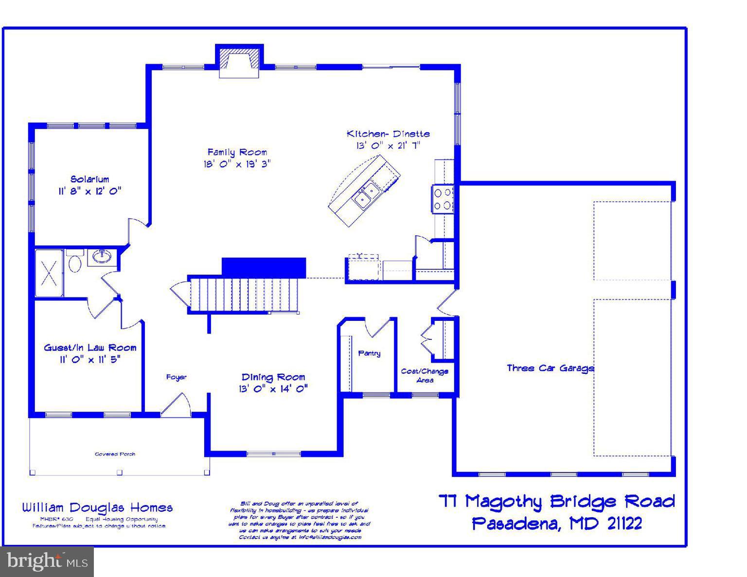77 Magothy Beach Road Pasadena, MD 21122 - Photo 43 of 44 1st Floor Plan