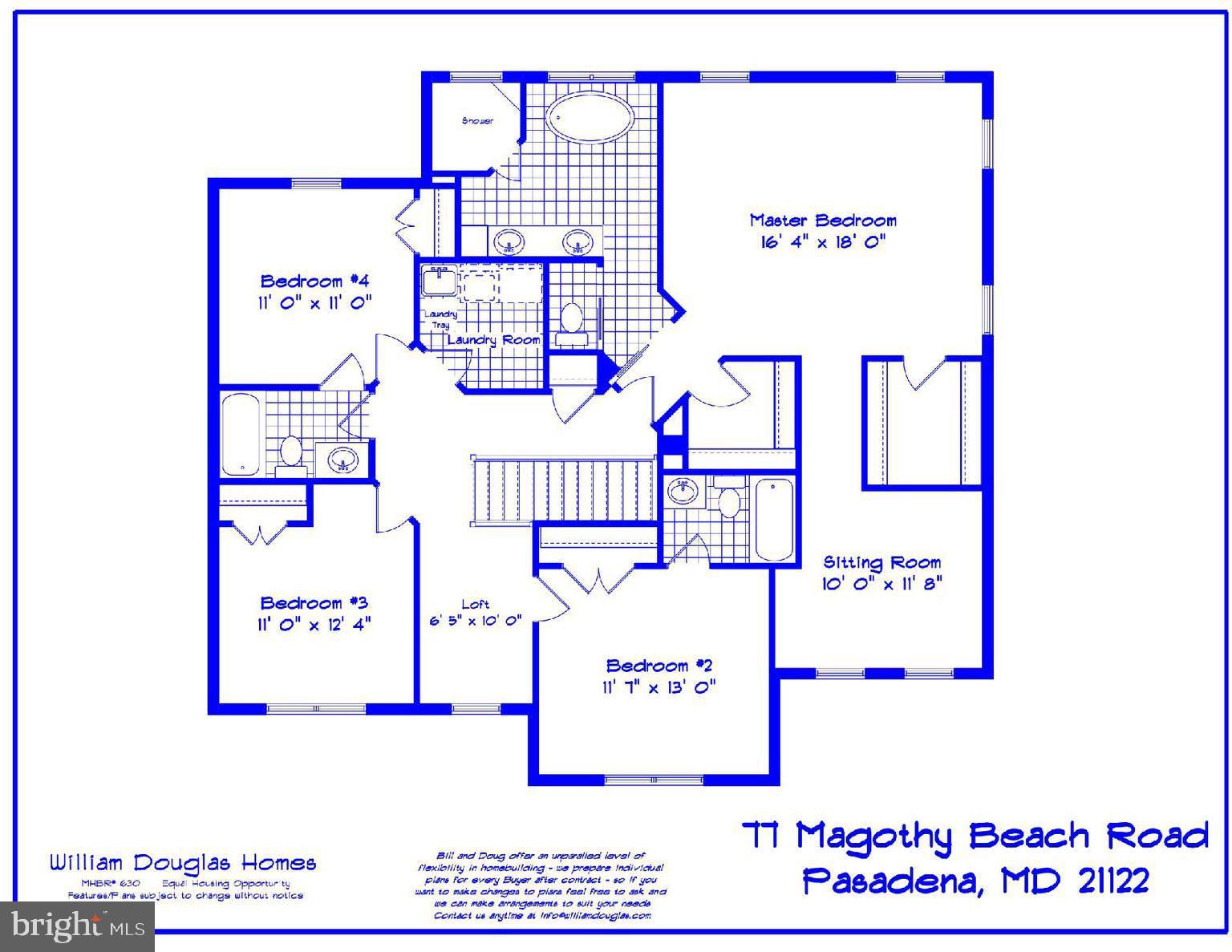 77 Magothy Beach Road Pasadena, MD 21122 - Photo 44 of 44 2nd Floor Plan