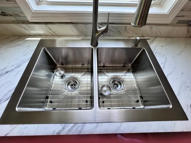 a close view of water heater