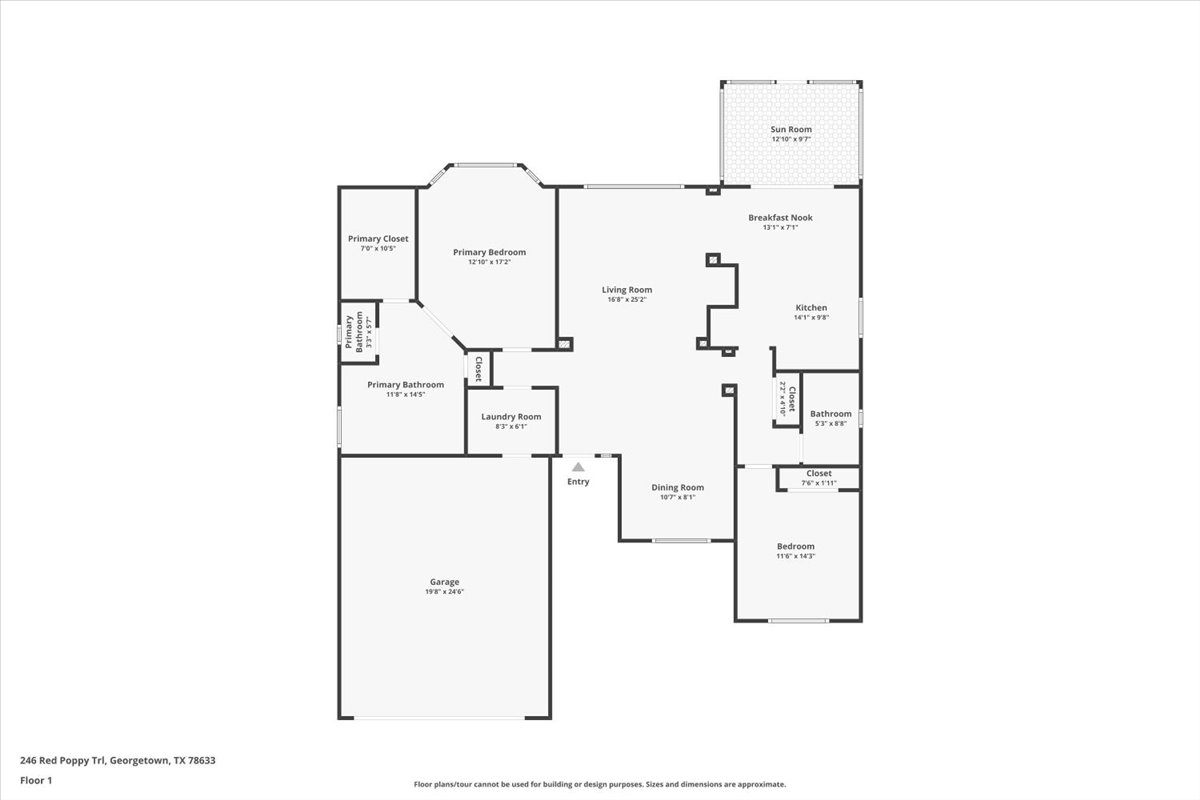 246 Red Poppy Trail Georgetown, TX 78633 - Photo 32 of 32 a picture of floor plan