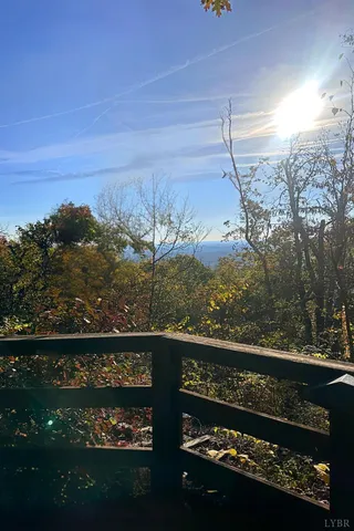 a view of city from balcony