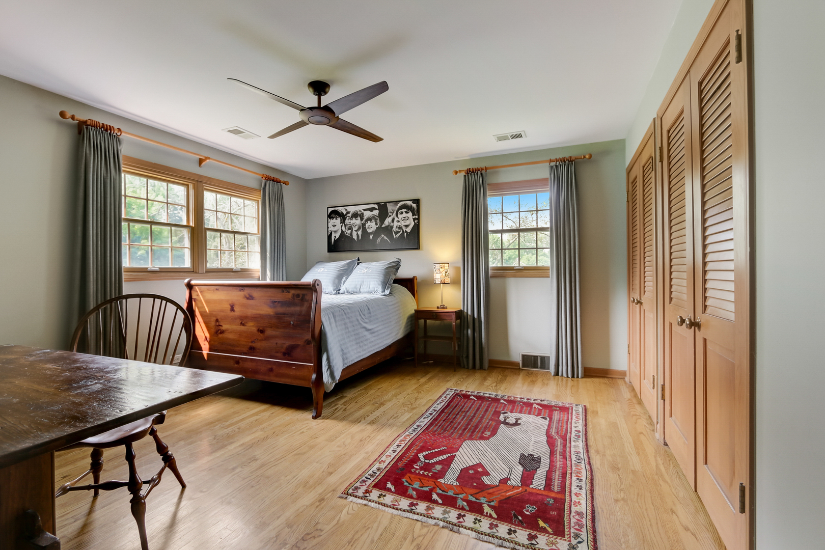22154 North Harbor Road Barrington, IL 60010 - Photo 32 of 61 a bedroom with a bed and wooden floor