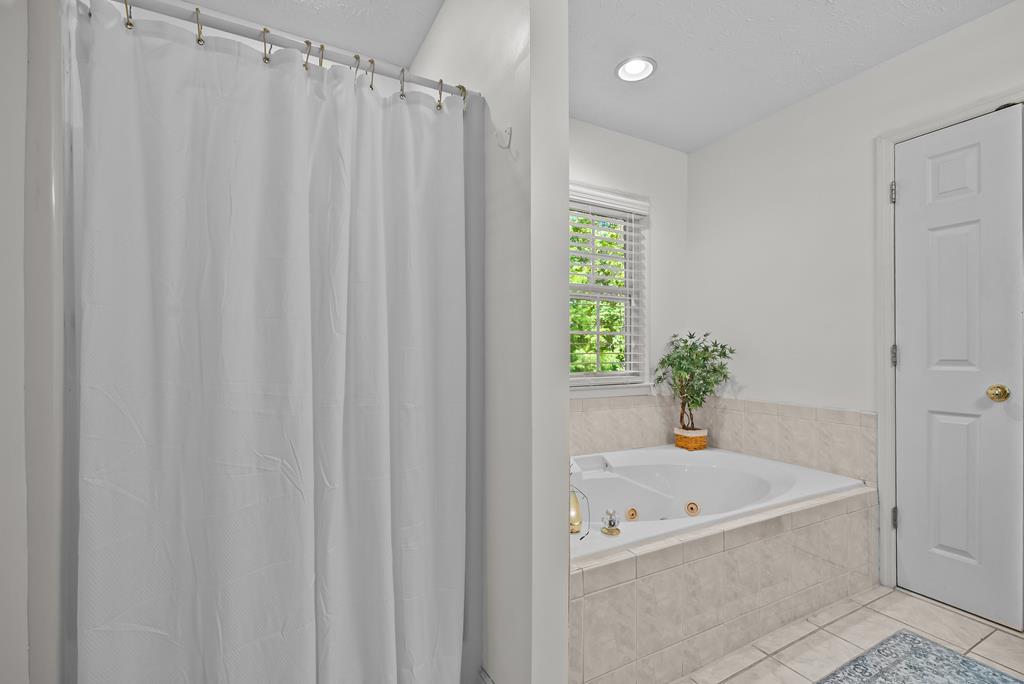 235 Epps Road Box Springs, GA 31801 - Photo 33 of 93 a bathroom with a granite countertop bathtub and a shower