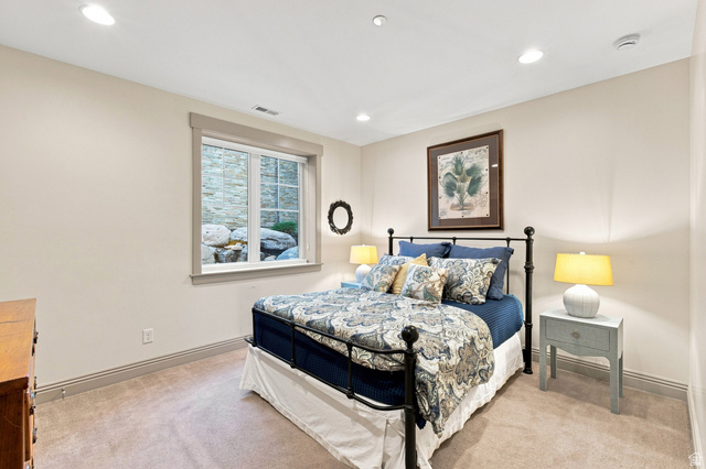 5207 North Oldgate Road Heber City, UT 84032 - Photo 29 of 58 Wall-to-wall carpeting and recessed lighting