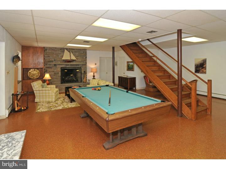 7 Andorra Hill Road Lafayette Hill, PA 19444 - Photo 18 of 23 a living room with furniture pool table and a fireplace