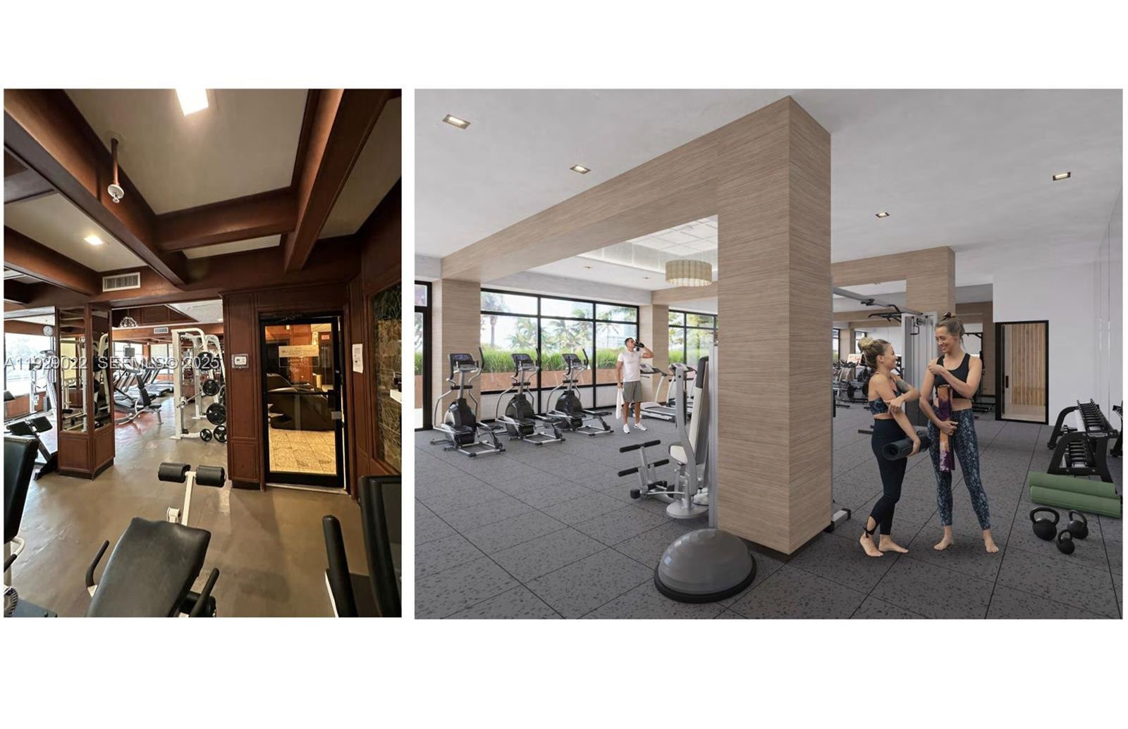 600 Northeast 36th Street, Unit 218 Miami, FL 33137 - Photo 29 of 31 a room with lots of gym equipment