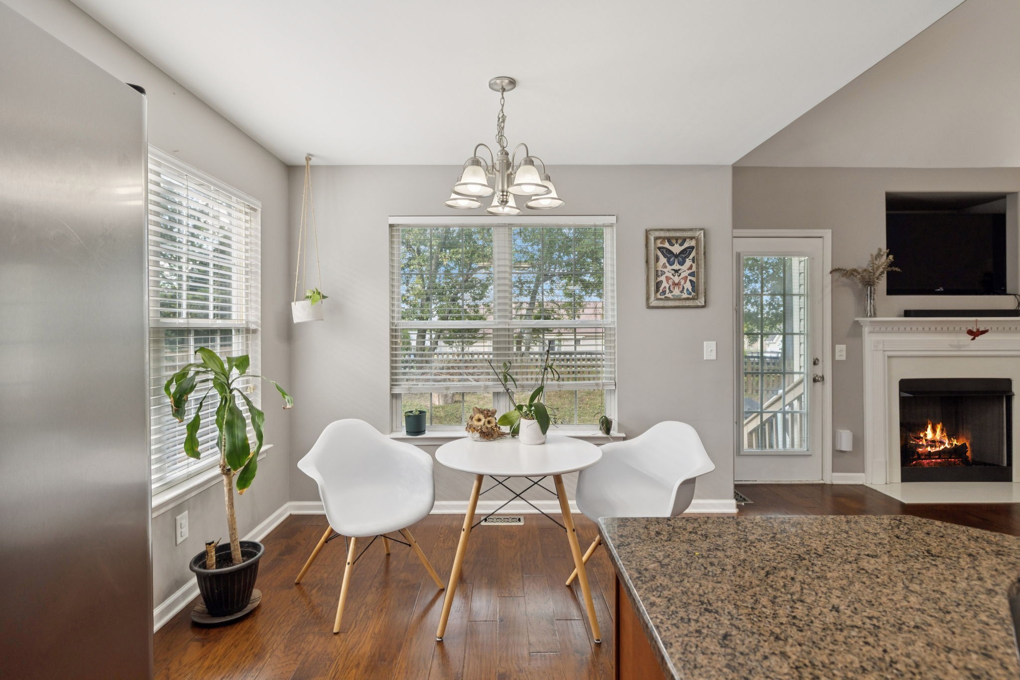 1062 Golf View Way Spring Hill, TN 37174 - Photo 18 of 42 a living room with furniture fireplace and flat screen tv