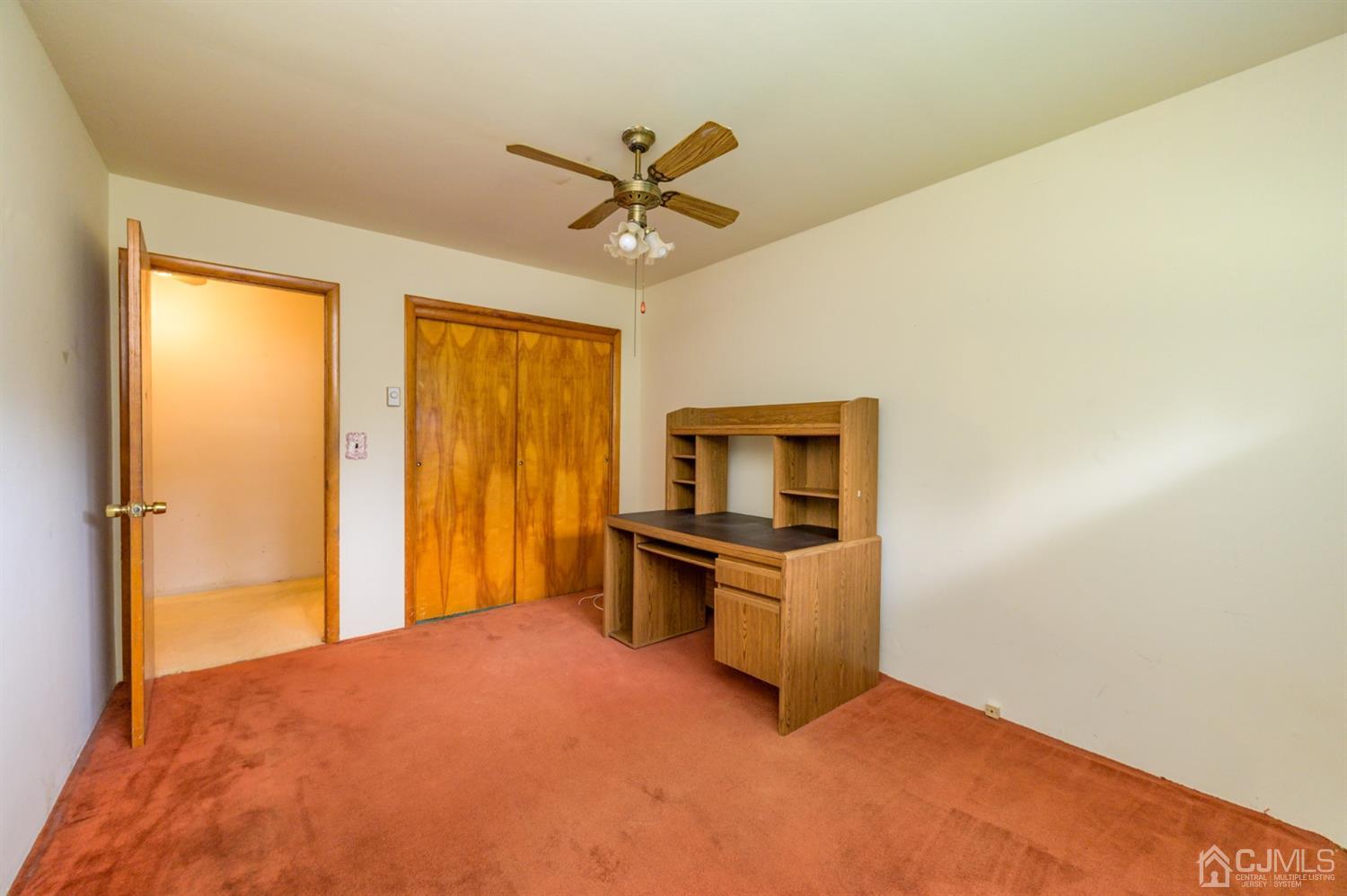 286 Barbertown Point Breeze Road Frenchtown, NJ 08825 - Photo 20 of 36 a workspace with a ceiling fan and a window