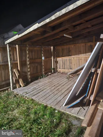 a backyard of a house