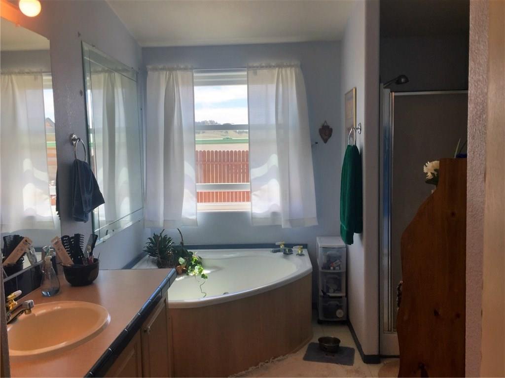 5868 Routt Road Hartsel, CO 80449 - Photo 4 of 25 a bath tub sitting in a bathroom next to a window