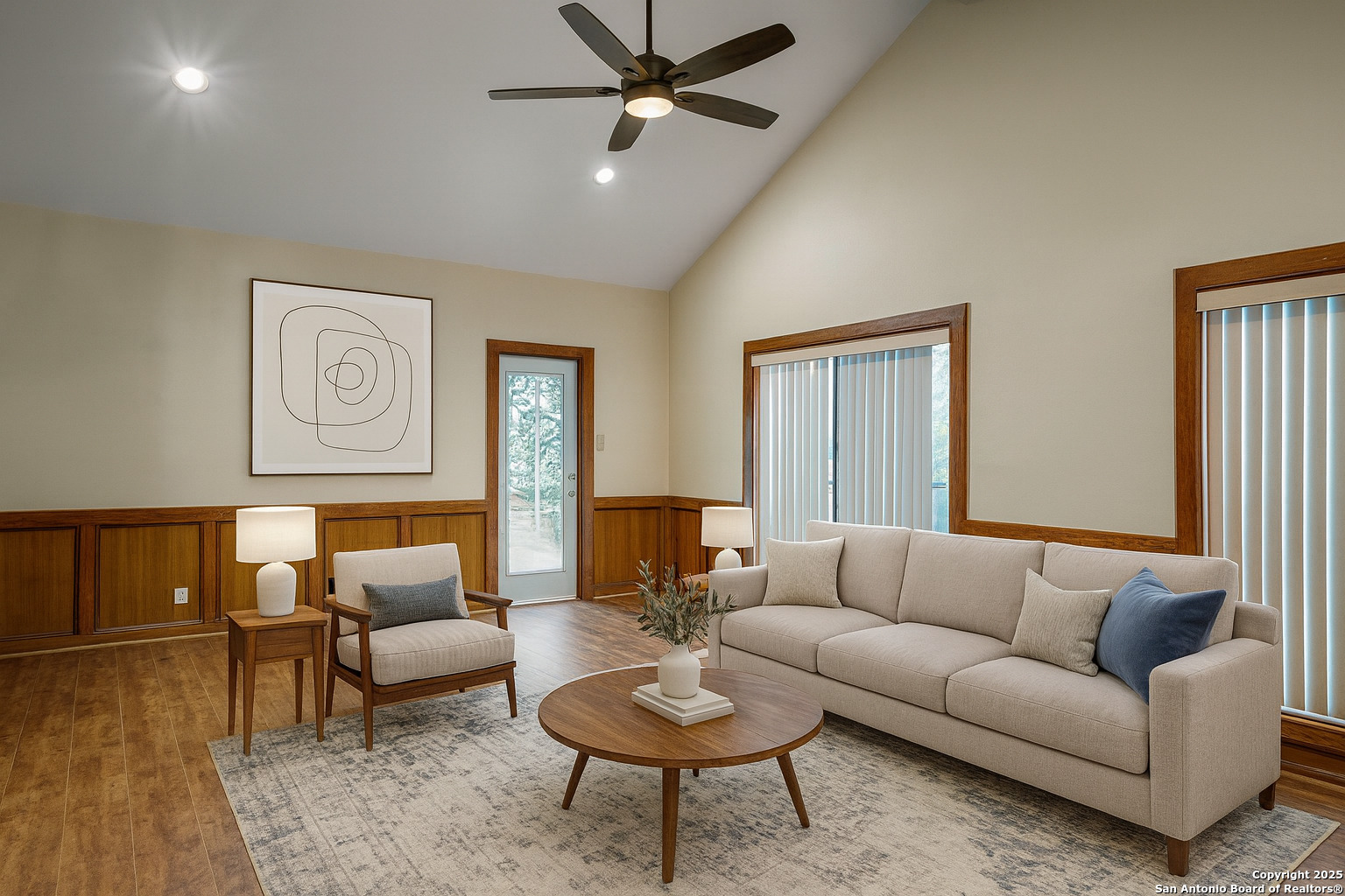 1603 Hawks Ridge Street San Antonio, TX 78248 - Photo 18 of 39 a living room with furniture and a wooden floor