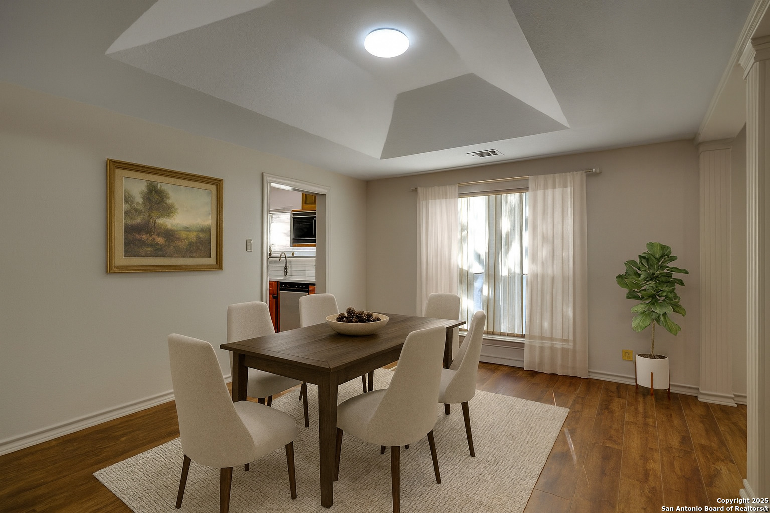 1603 Hawks Ridge Street San Antonio, TX 78248 - Photo 8 of 39 a dining room with furniture and wooden floor