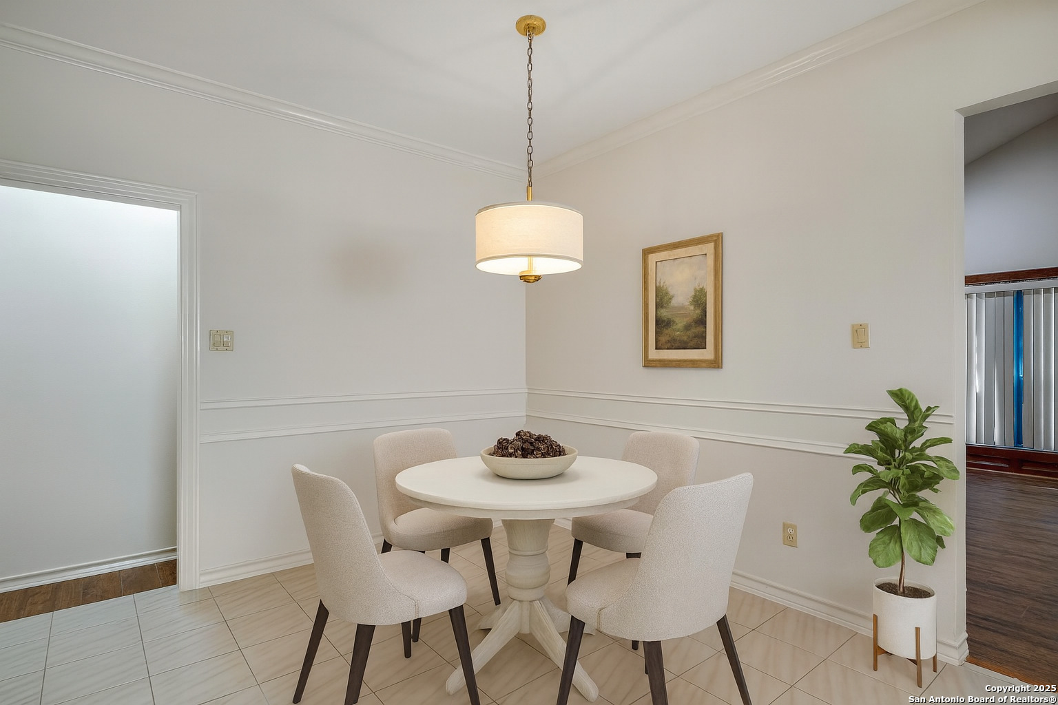 1603 Hawks Ridge Street San Antonio, TX 78248 - Photo 10 of 39 a dining room with furniture and potted plant