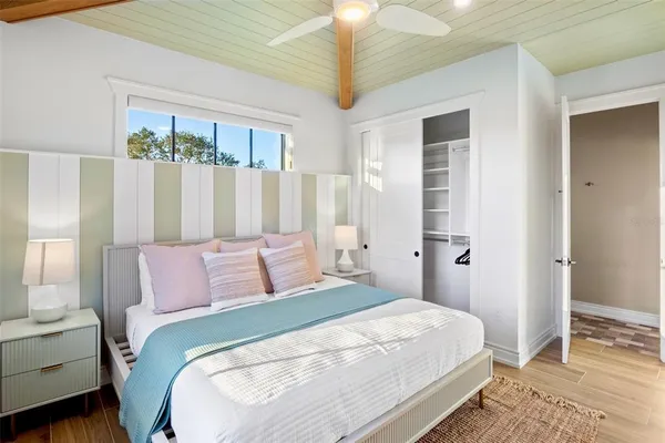 a bathroom with a bathtub and a sink