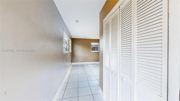 a view of an empty room