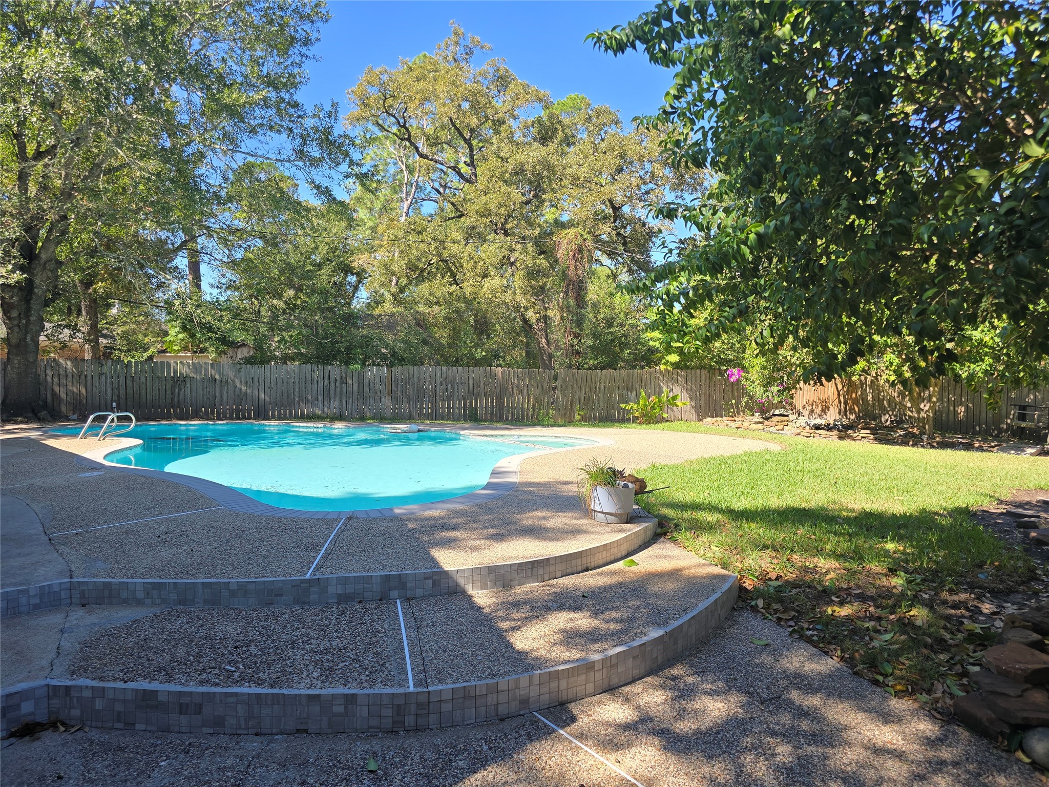 19103 Whitewood Drive Spring, TX 77373 - Photo 4 of 38 Pool has so much space for your lounge chairs and patio furniture. Plenty of yard for the pets to run around too