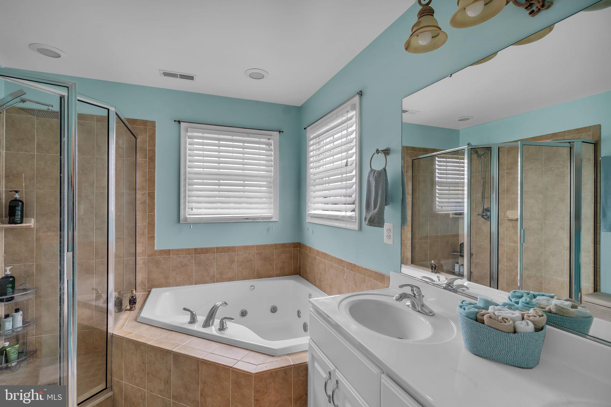 18631 Brick Store Road Hampstead, MD 21074 - Photo 30 of 64 a bathroom with a tub sink and mirror