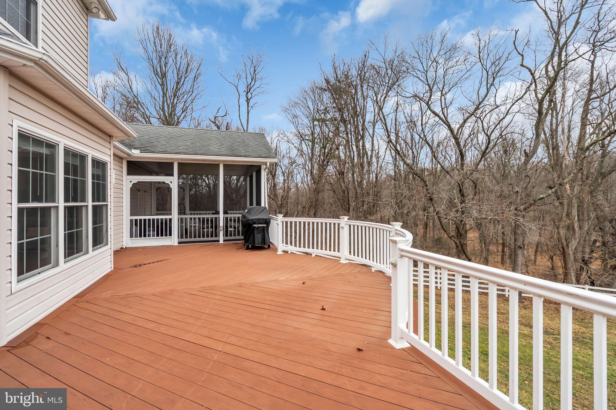 18631 Brick Store Road Hampstead, MD 21074 - Photo 44 of 64 a view of backyard with deck and wooden floor