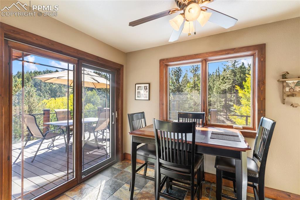 80 Feldspar Road Florissant, CO 80816 - Photo 10 of 31 Whether you are sitting inside or out, you always feel like you are sitting in the forest!