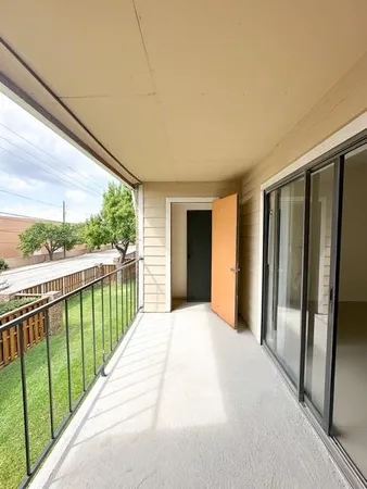 a view of balcony with city view