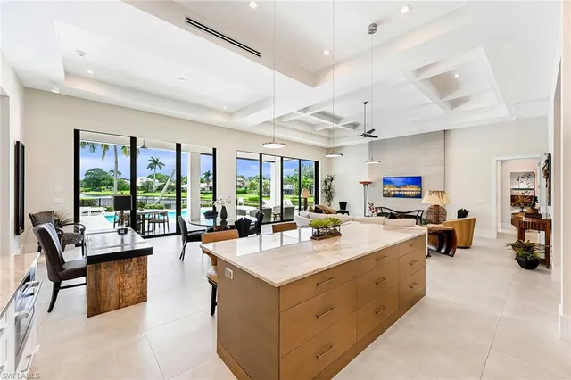 a view of a living room and hardwood floor