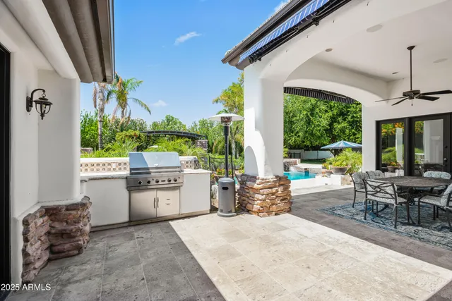 a outdoor space with chairs