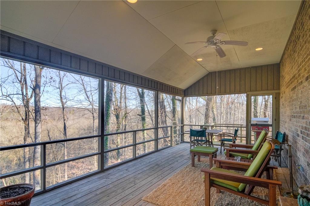 9090 River Path Road Lewisville, NC 27023 - Photo 31 of 50 11' x 22' screened porch overlooking the river below