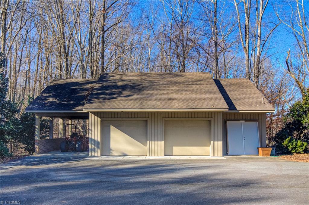 9090 River Path Road Lewisville, NC 27023 - Photo 44 of 50 Detached 2-car garage, carport, storage room