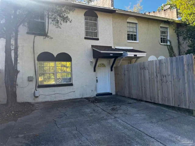 a view of front door of house
