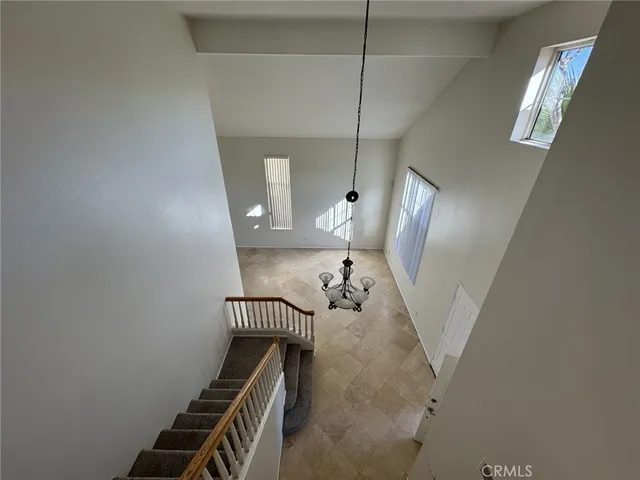 a view of hallway with a hallway