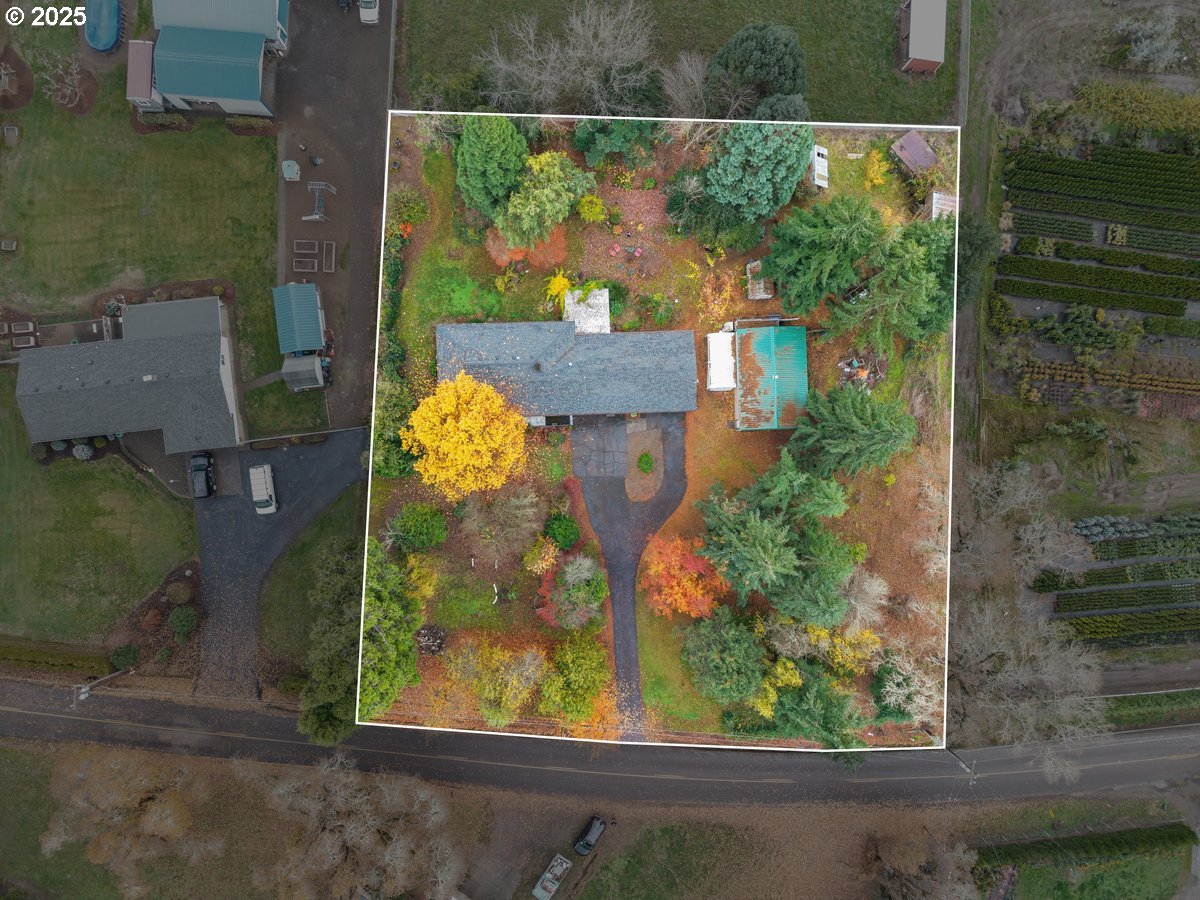 12602 Fry Road Northeast Aurora, OR 97002 - Photo 46 of 47 an aerial view of a house