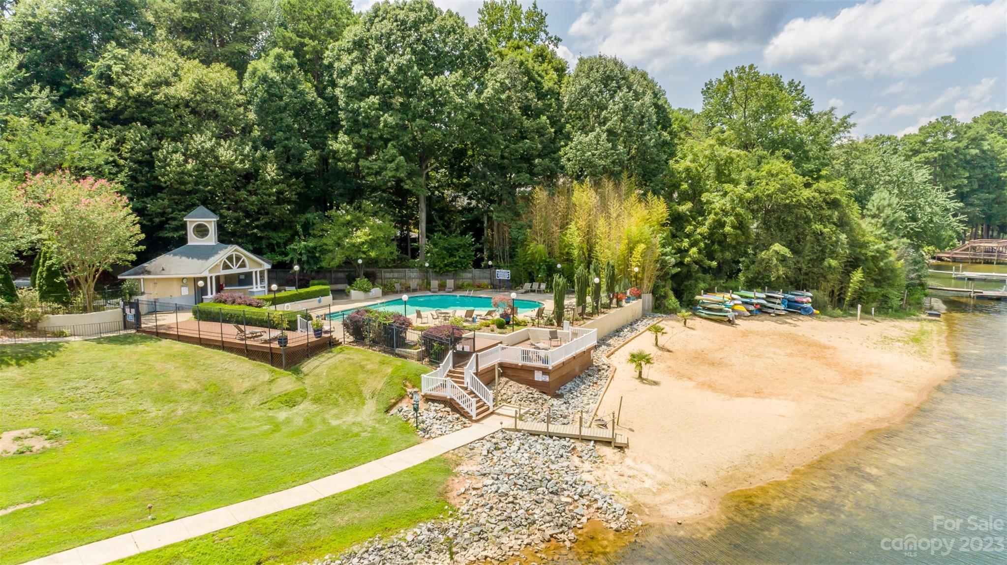 20101 Henderson Road, Unit H Cornelius, NC 28031 - Photo 40 of 48 a view of a swimming pool with a patio