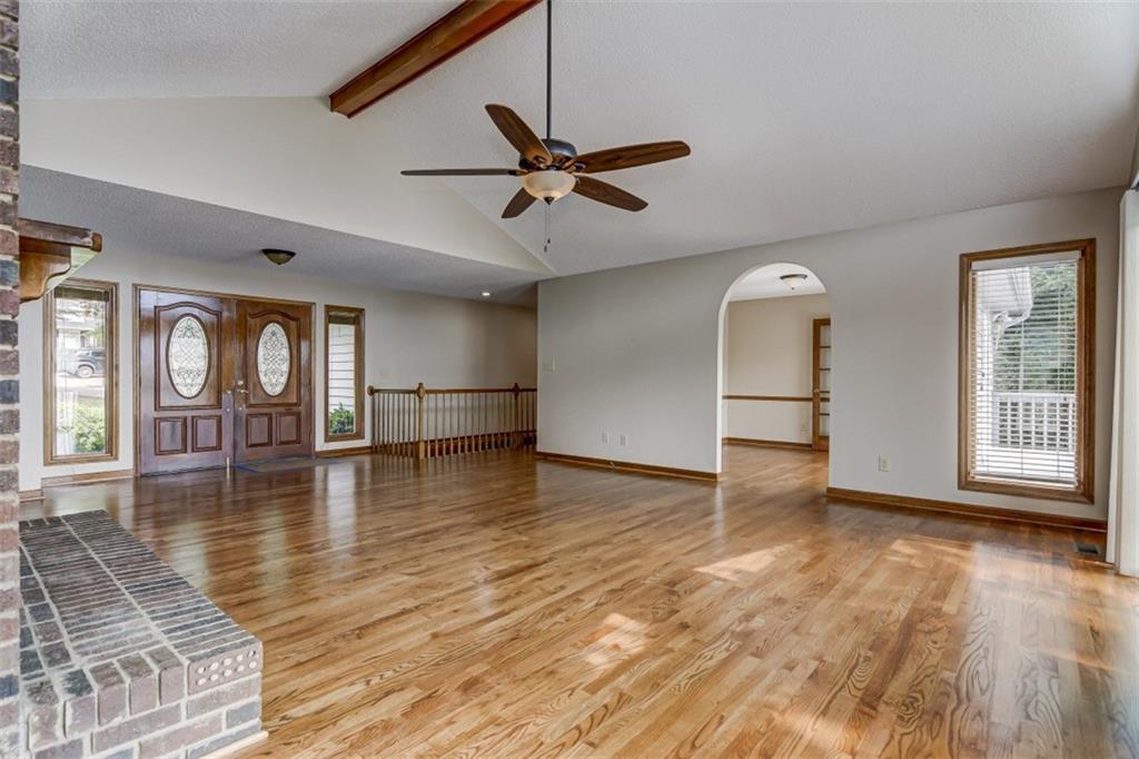 3972 Lake Shore Road South Denver, NC 28037 - Photo 34 of 48 a view of empty room with wooden floor and window