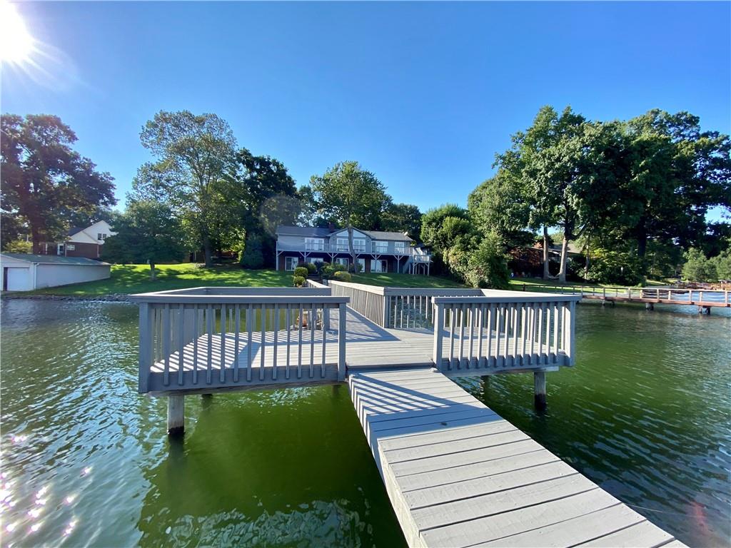 3972 Lake Shore Road South Denver, NC 28037 - Photo 10 of 48 a view of a lake with a deck