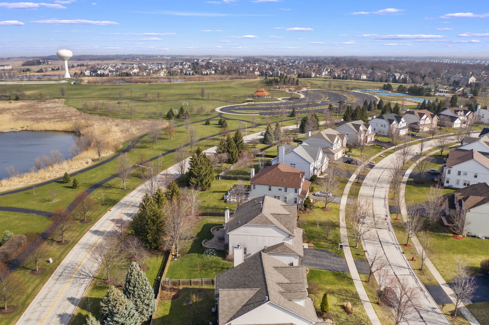 26528 Rustling Birch Way Plainfield, IL 60585 - Photo 39 of 39 a view of a city with an ocean view