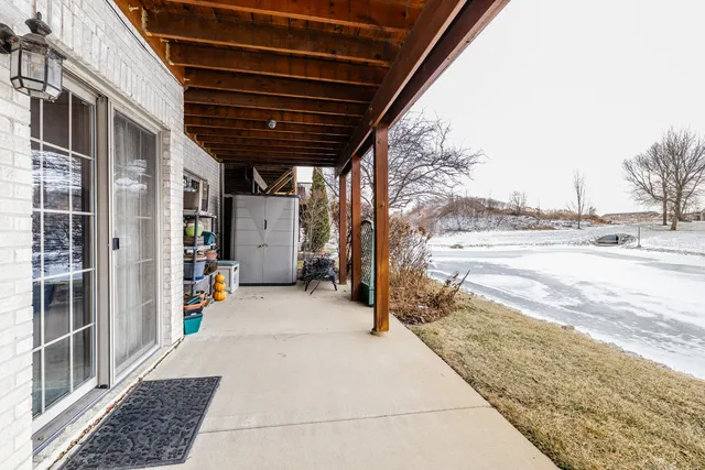 a view of a backyard of the house