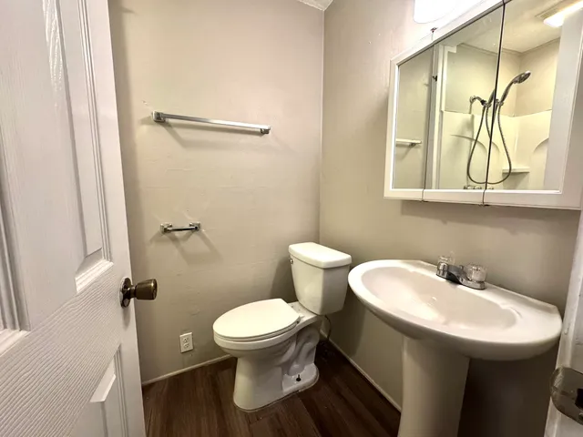 a view of a door and chair in the house