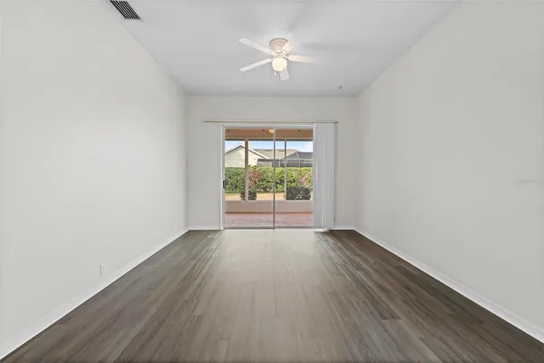 a view of livingroom with furniture and wooden floor