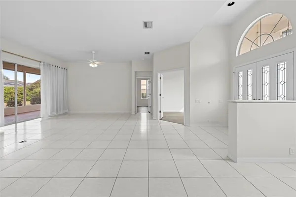 a view of an entryway with sitting area