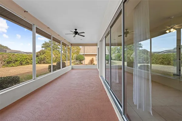 a view of a golf course with a lake