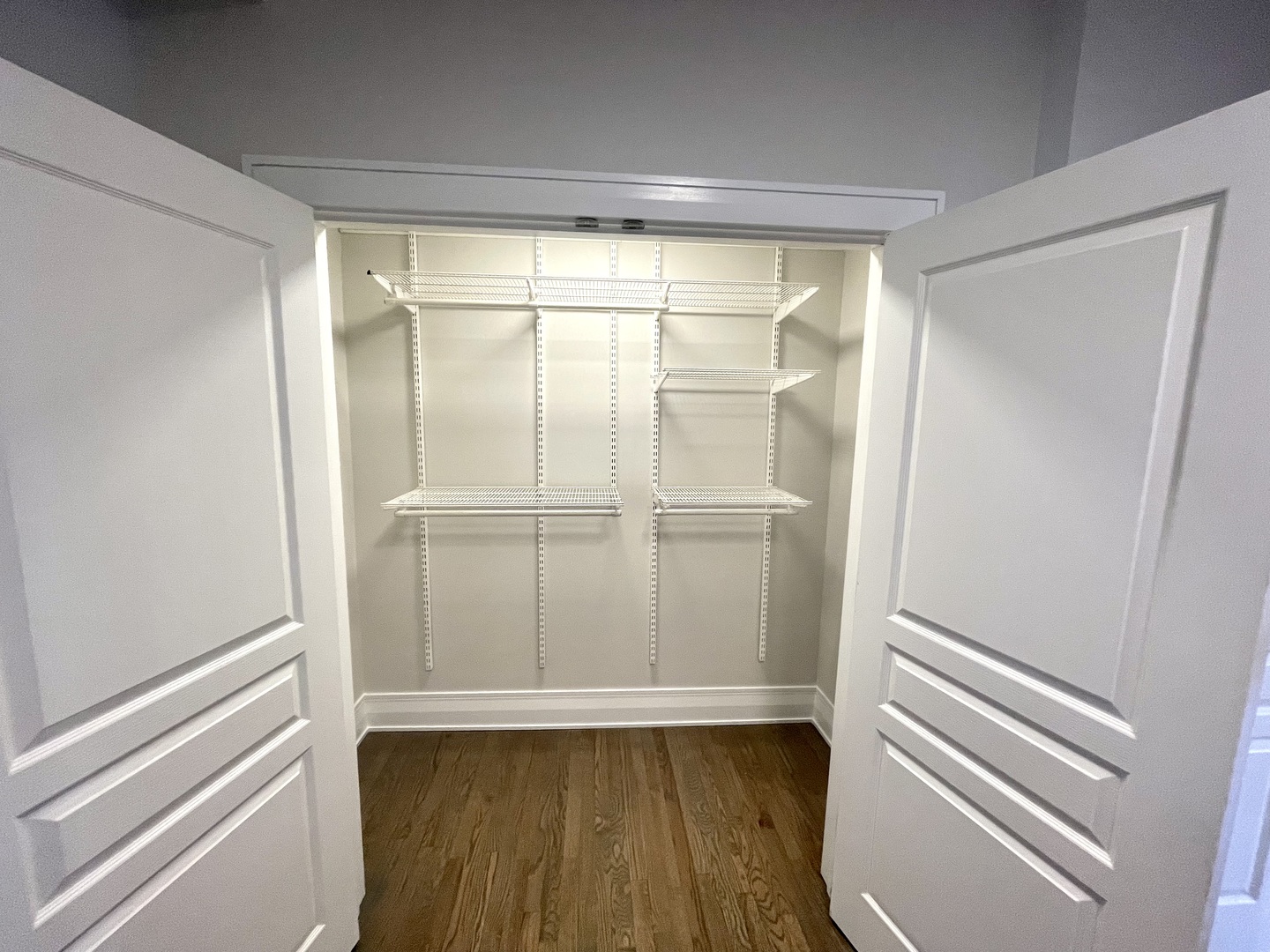 2539 West Iowa Street, Unit 1 Chicago, IL 60622 - Photo 4 of 19 a view of walk in closet with wooden floor