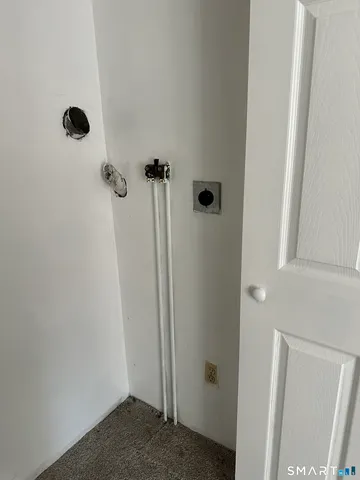 a view of a bathroom with a shower