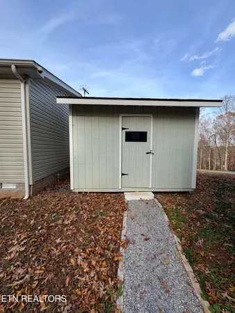 a backyard of a house