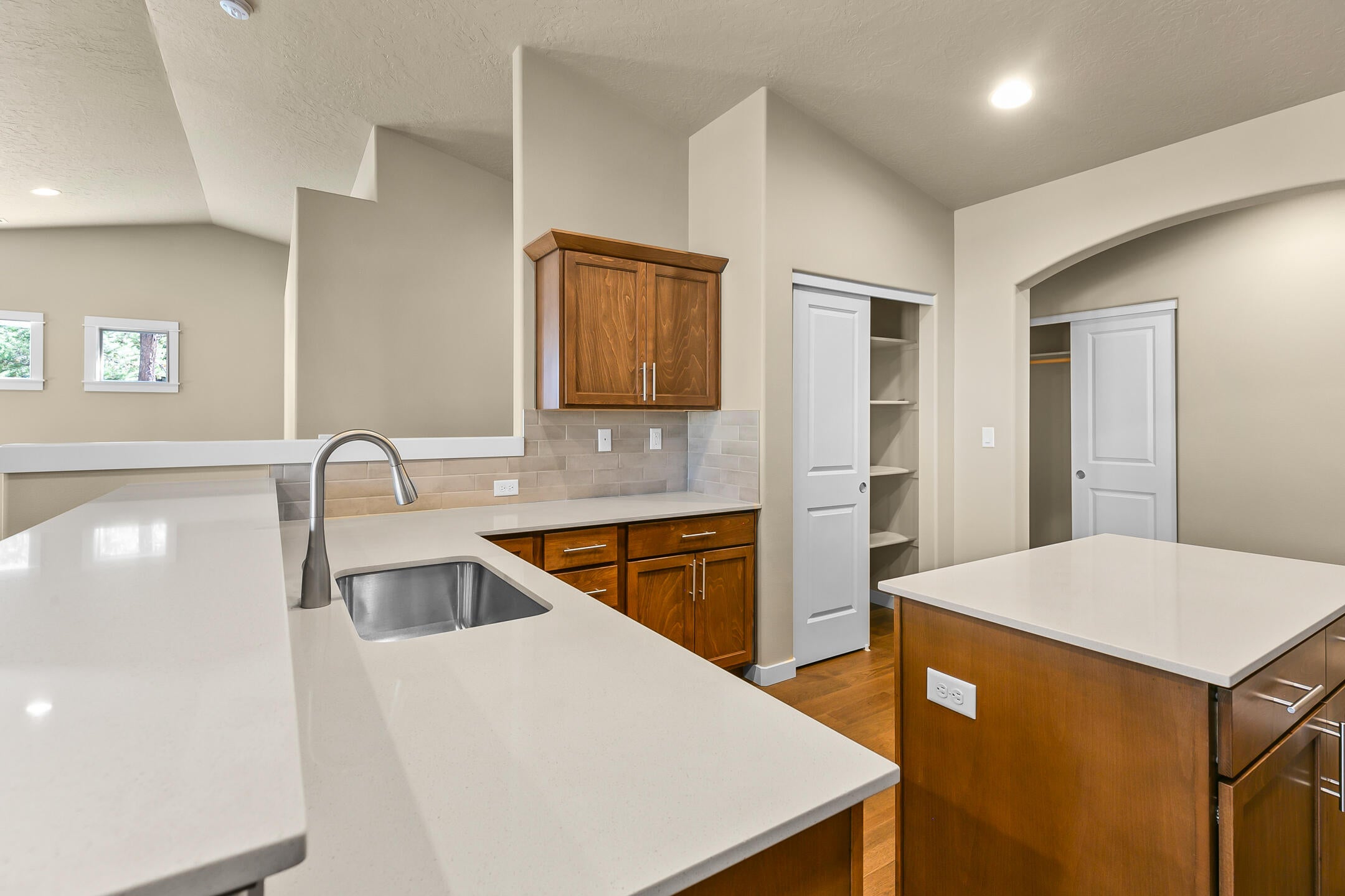 17144 Downey Road Bend, OR 97707 - Photo 27 of 41 Quartz counters in the spacious kitchen with eating bar and island