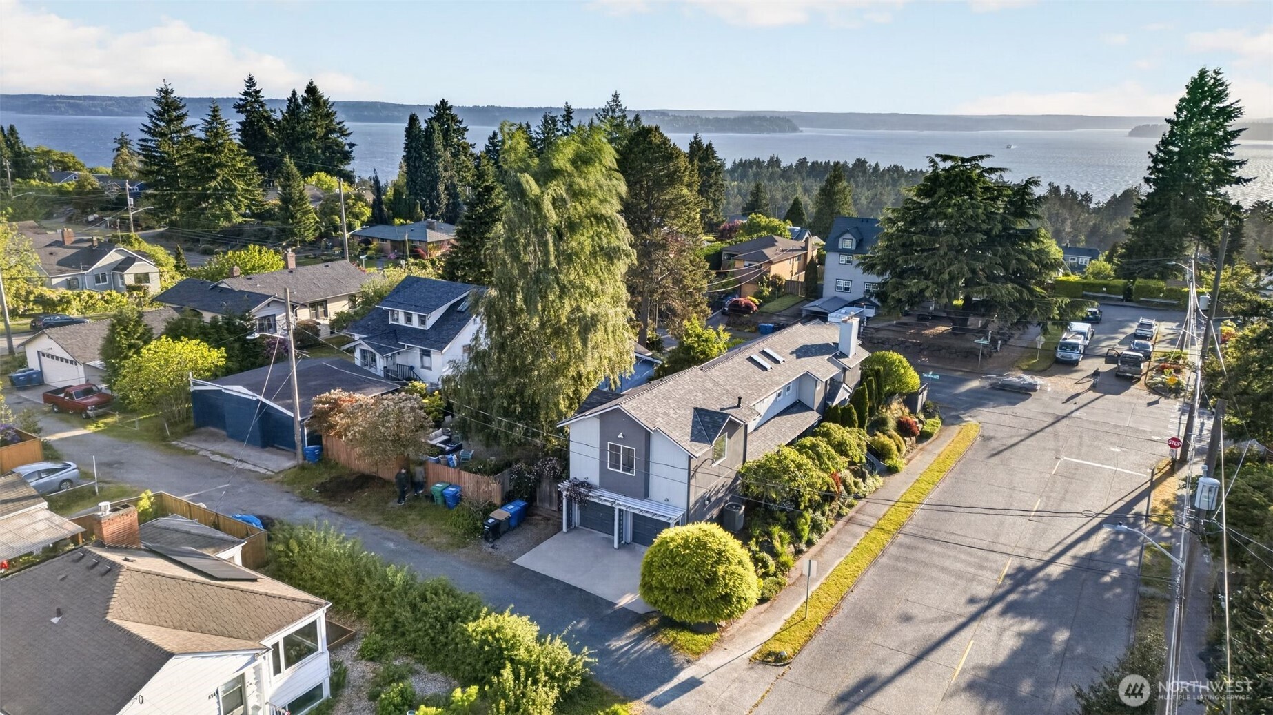 7700 California Avenue Southwest Seattle, WA 98136 - Photo 38 of 40 an aerial view of a house with a yard